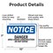 Signmission Danger Area Under Work Do Not Enter OSHA Notice Sign, Aluminum, 10in W x 7in L, 2PK OS-2PACK-NS-A-710-L-10894 - alternate 3